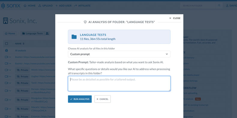 “AI tools provide comprehensive insights by analyzing multiple transcripts within a folder”
